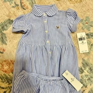 Polo Ralph Lauren Striped Knit Oxford Dress